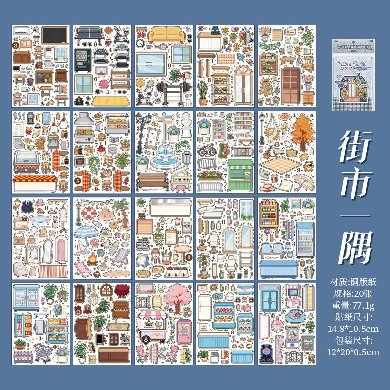Cartoon Die Cut Sticker Book – Journal & Planner Decoration Die Cut Sticker Book Qme A