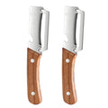 2pc Stainless Steel Vegetable Peeler & Sugarcane Knife Set Vegetable Peeler Set Qme A