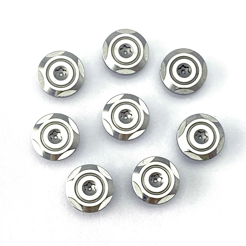 Stainless Steel DIY Knife Handle Screws 10-Set M4 Plum Bolts Knife Handle Screws Qst