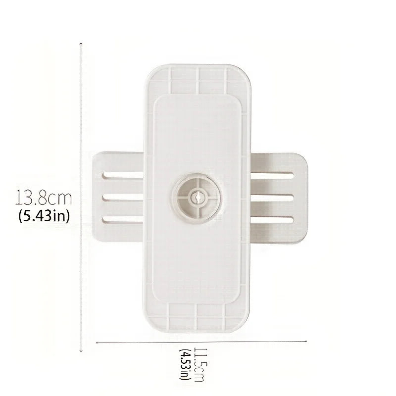Wall Mounted No-Drill Socket & Router Holder | Plug-In Organizer Cable & Cord Organizer Qme