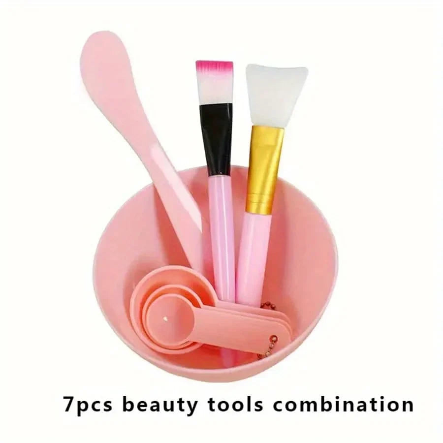 DIY Face Mask Mixing Tool Set – Spatula, Bowl & Spoons Skincare Mixing Tool Set Qme