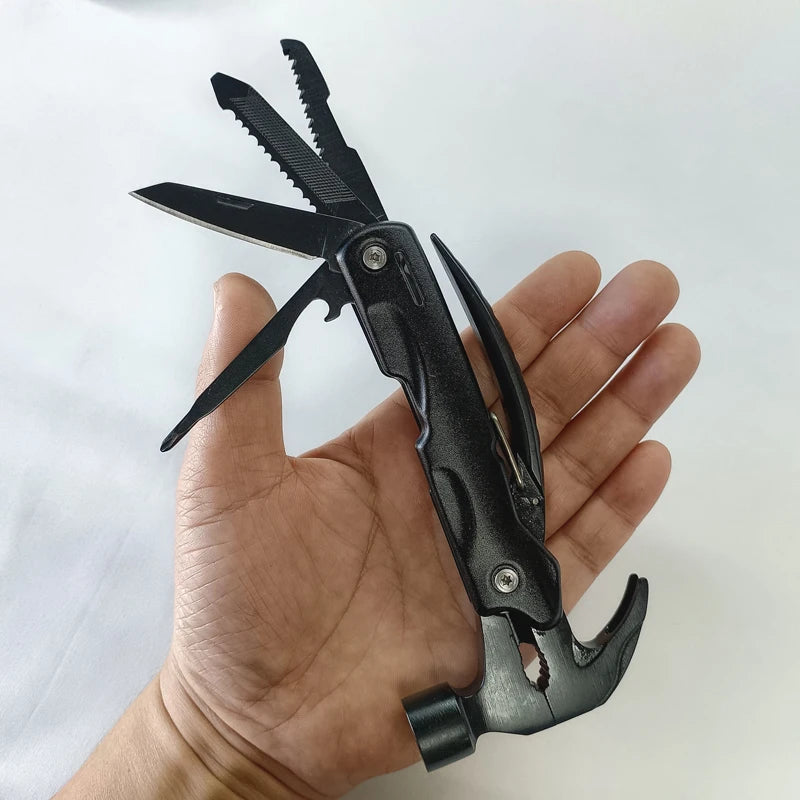 12-in-1 Multitool Hammer – Compact Stainless Steel Multi-Tool Multitool Hammer Qst