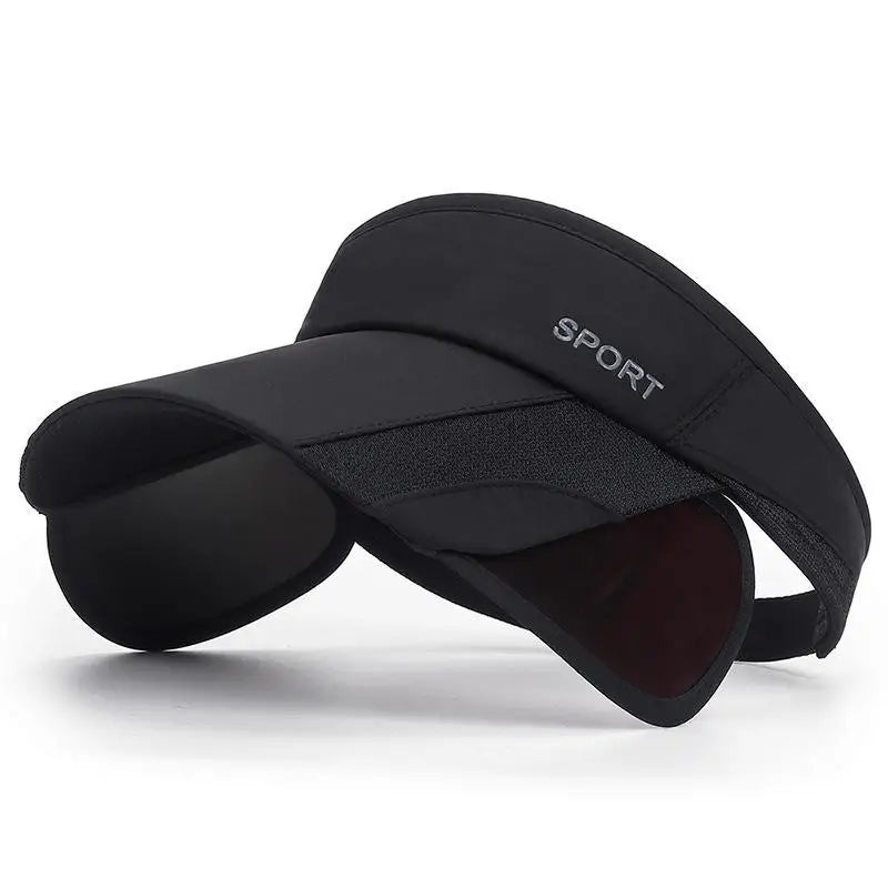 Women's Foldable Sun Hat – UV Protection Outdoor Sports Cap Sun Hat Qst Black