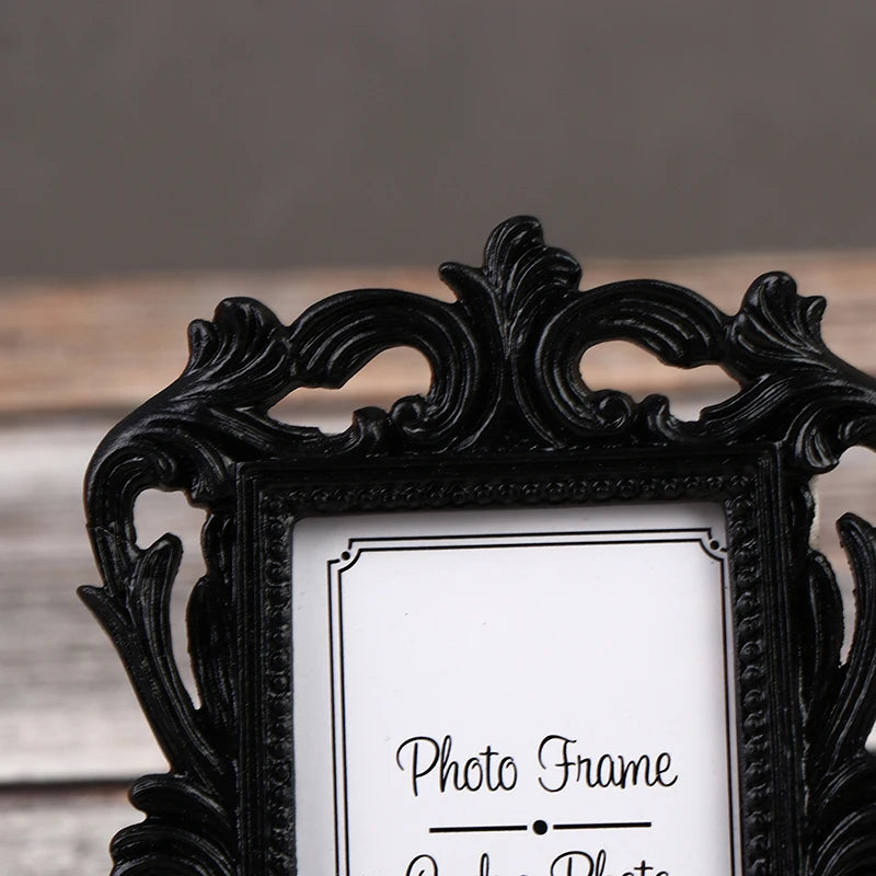 Vintage Floral Wedding Photo Frame – Resin Desktop Picture Frame Decorative Photo Frame Qst