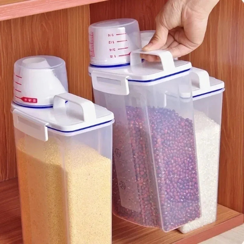 Plastic Cereal & Grain Food Storage Dispenser Container Food Storage Container Qme