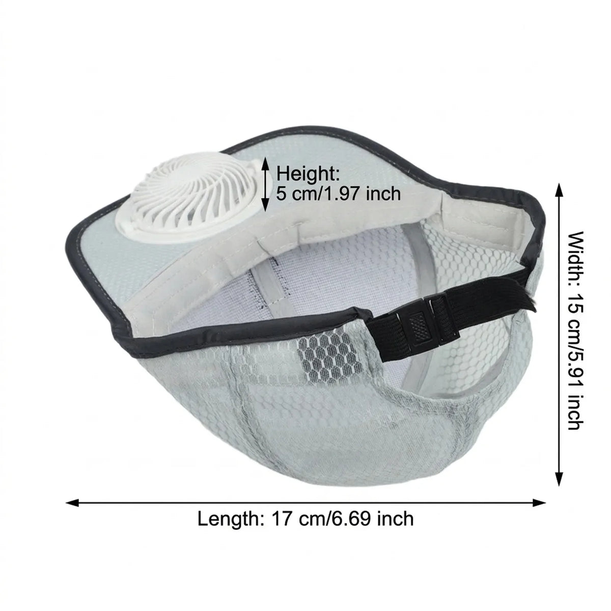 Solar Fan Hat UV Protection Outdoor Cap – Adjustable & Breathable Solar Fan Cap Qme