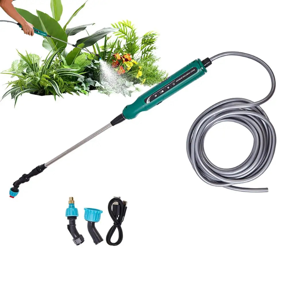 Electric Watering Wand Handheld Rechargeable Hose Sprayer Electric Watering Wand Qme 3 meters China Mainland