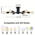 Nordic Minimalist Chandelier | Modern Ceiling Light Fixture Modern Chandelier Qme 6 light