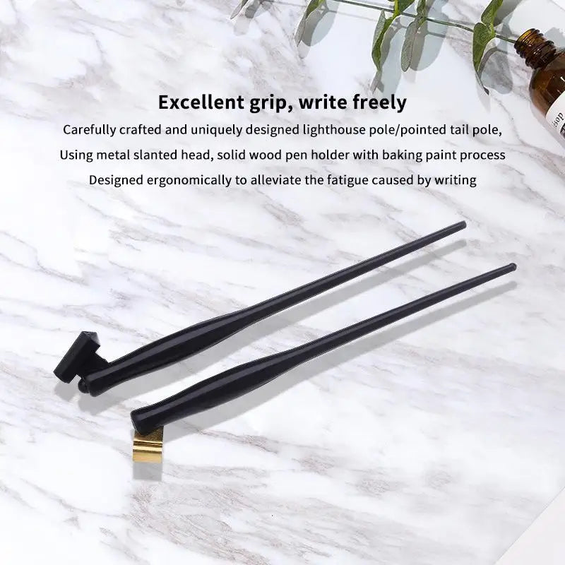 Oblique Dip Pen Holder for Calligraphy & Art Drawing Calligraphy Pen Holder Qme
