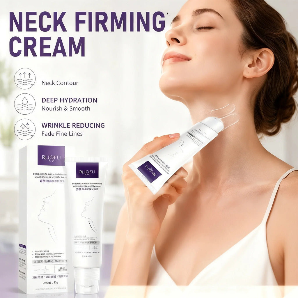 Neck Firming Roll-On Cream | Polypeptide & Collagen Serum Neck Firming Cream Qme