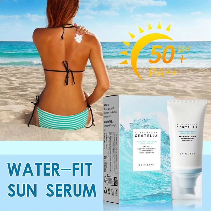 LGRAMER SPF 50+ Centella Facial Sunscreen Korean Moisturizing 50ml Facial Sunscreen Qst
