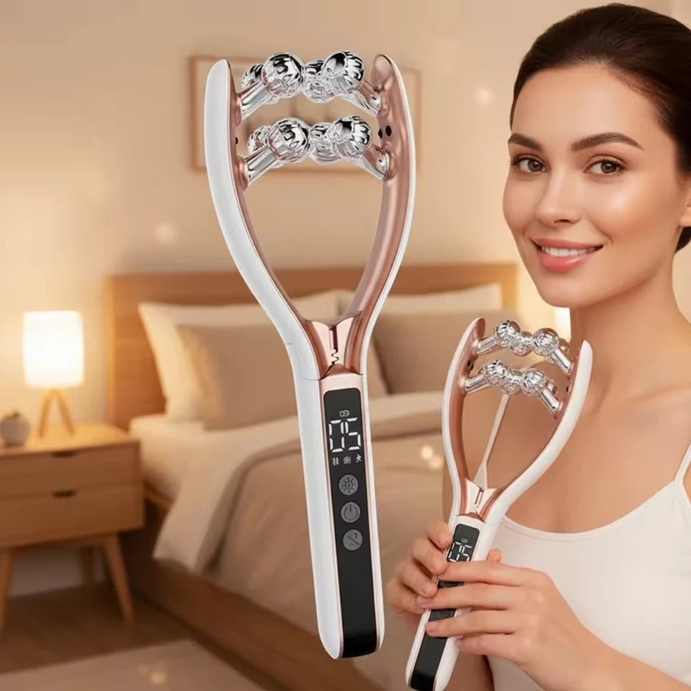 RF EMS Microcurrent Face Roller – Lifting & Firming Device Facial Massager Device Qst