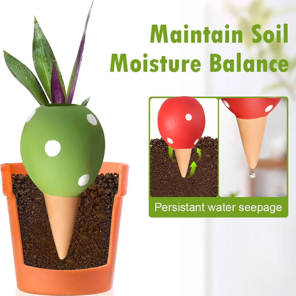 Terracotta Self-Watering Drip Irrigation Spikes – Auto Slow Release Drip Irrigation Spikes Qme