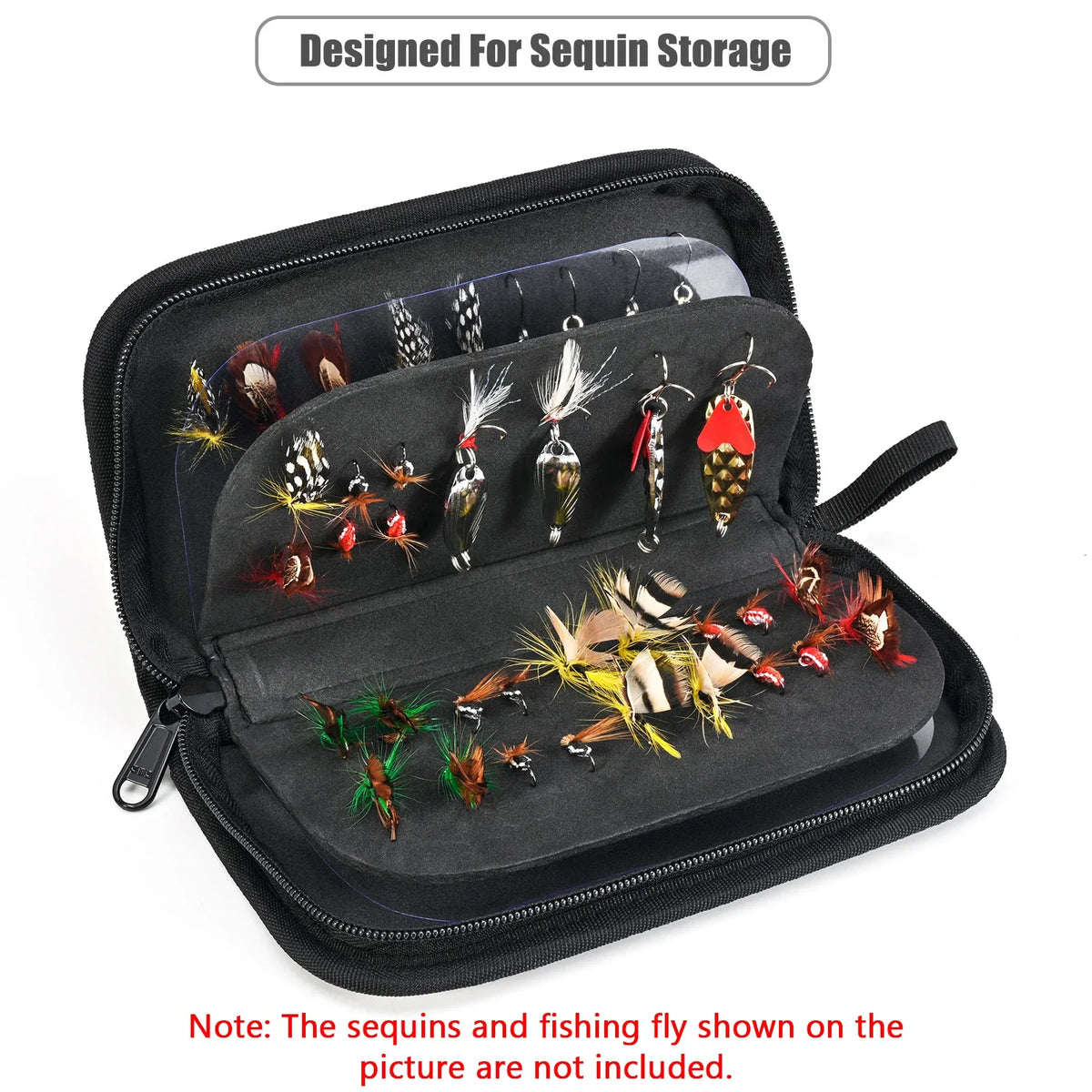 EVA Fishing Lure & Fly Hook Organizer Storage Pouch Bag Fishing Tackle Bag Qme