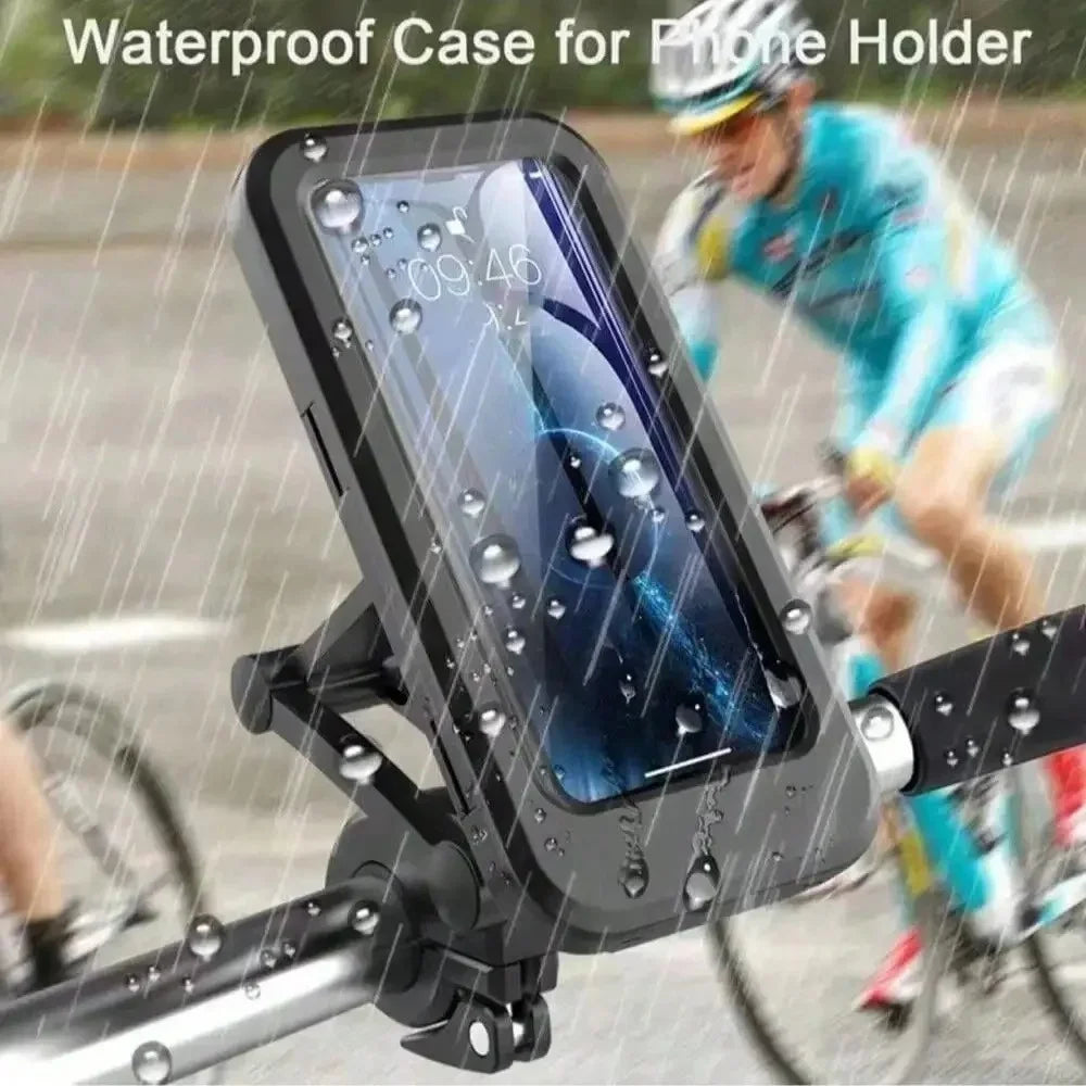Waterproof Motorcycle Phone Holder 360° Rotating Magnetic Mount Motorcycle Phone Mount Qme