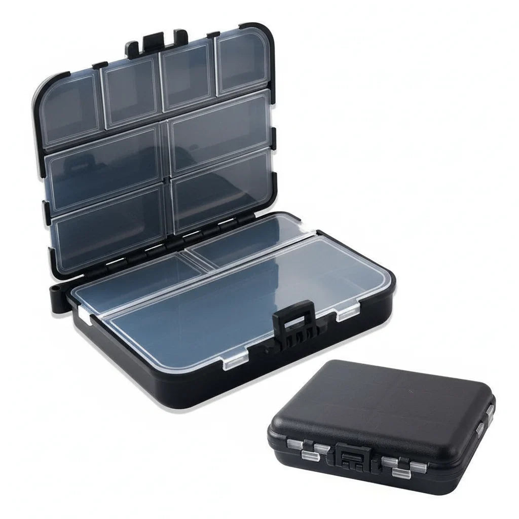 Small Portable Fishing Tackle Box – Hooks, Lures & Bait Storage Fishing Tackle Box Qme