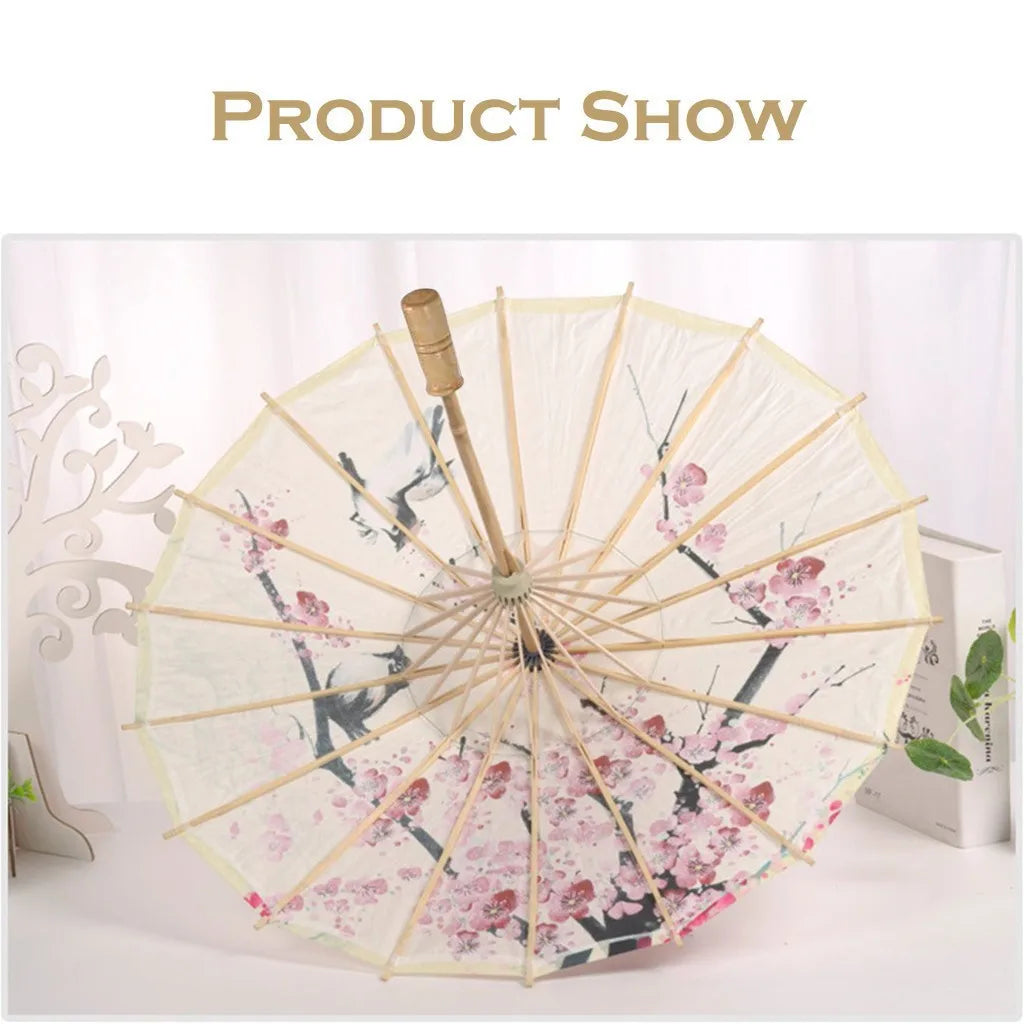 Chinese Silk Oil Paper Umbrella – Classical Dance & Home Decor Decorative Umbrella Qme
