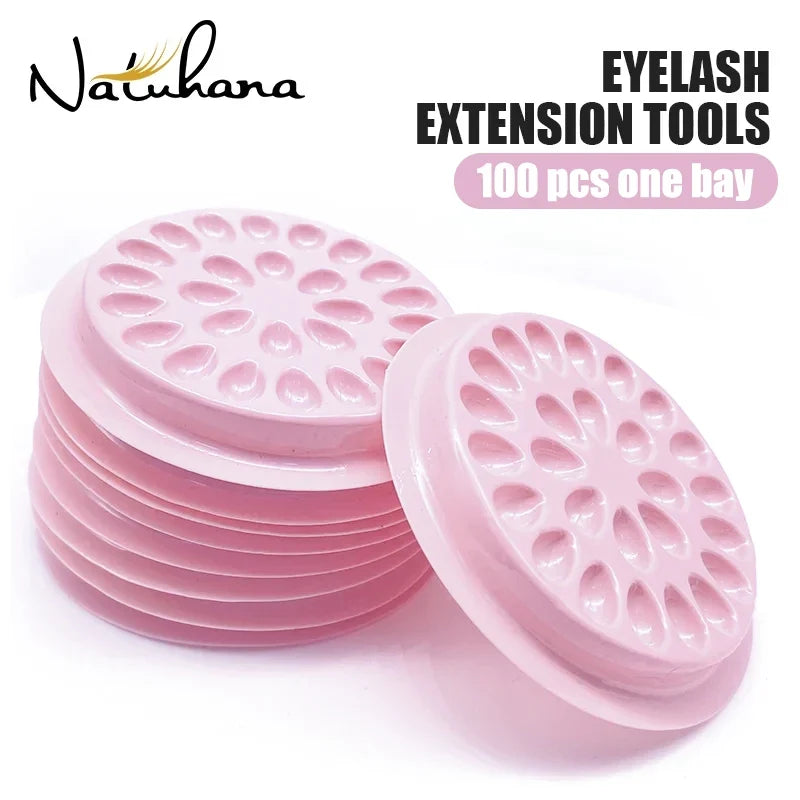Eyelash Extension Glue Holder Adhesive Pallet Pads Stand Lash Extension Tool Qme