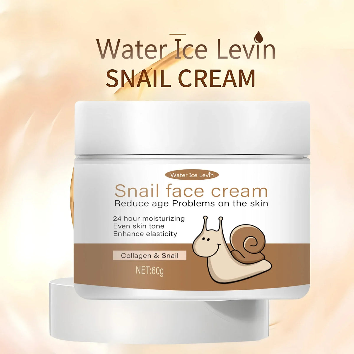 Snail Face Cream with Collagen & Retinol – 24H Moisturizer Face Moisturizer Cream Qme