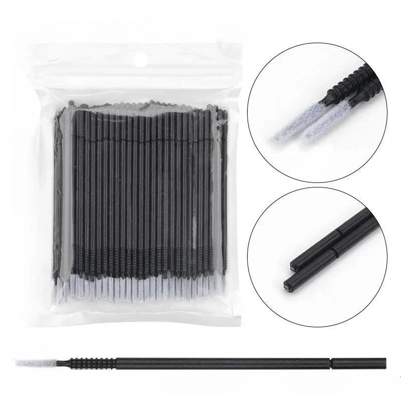Disposable Spiral Mascara Microbrush Applicator – 100 Lash Wands Mascara Applicator Brush Qme