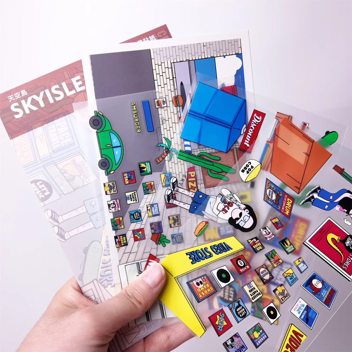 3D Cartoon Cabin DIY Sticker Scene Kit – Kids Craft Activity DIY Sticker Craft Kit Qme