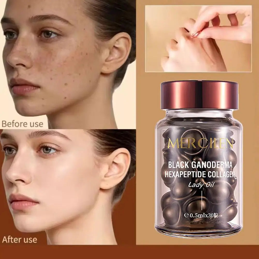 Black Ganoderma Collagen Eye Cream Hydrating Ampoules 30pc Hydrating Eye Cream Qme