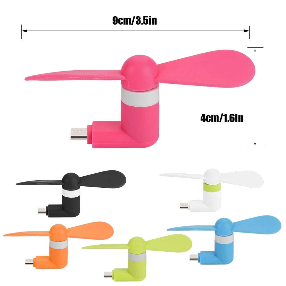 DECDEAL Mini USB Fan for Android OTG – Ultra Quiet Portable Mini USB Fan Qst