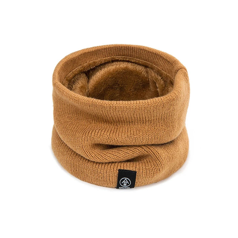 Thickened Knit Neck Warmer Scarf – Unisex Wool Pullover Winter Neck Warmer Qst