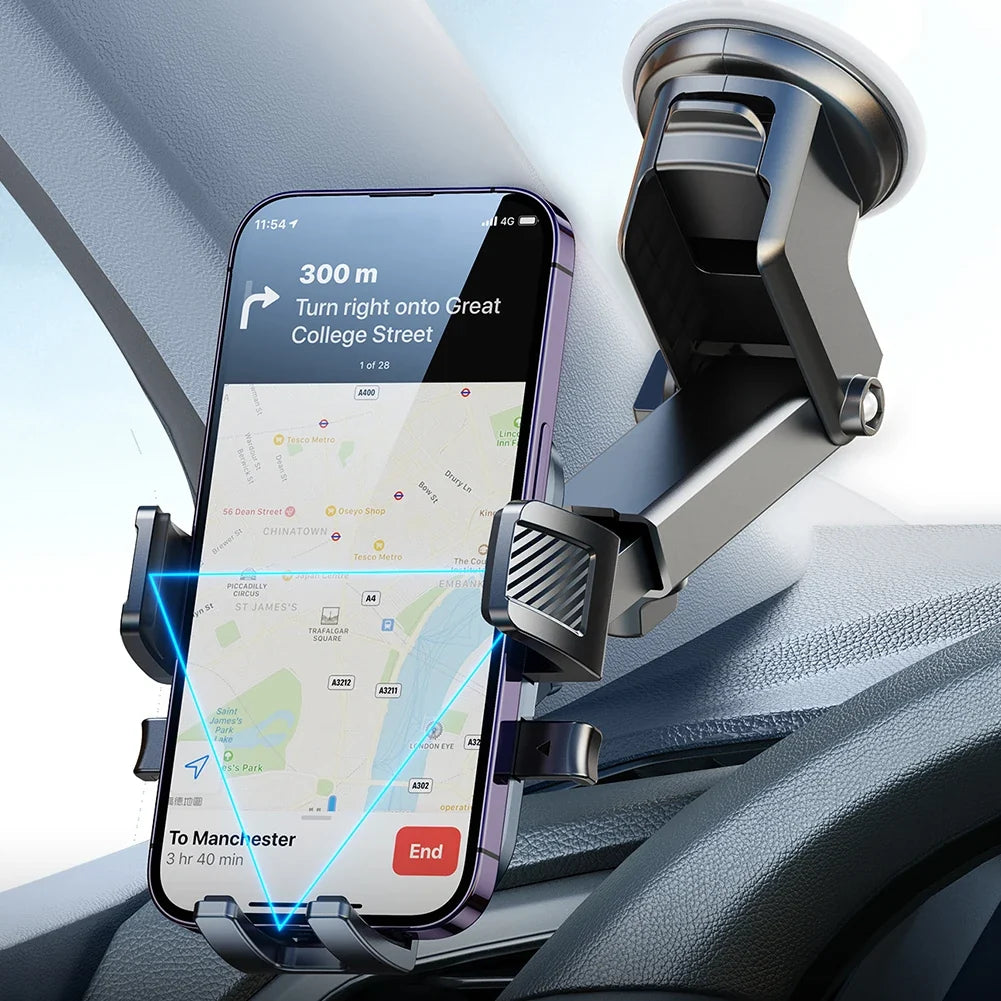 360° Rotating Car Phone Holder Suction Cup Mount | GPS Stand Car Phone Mount Qme