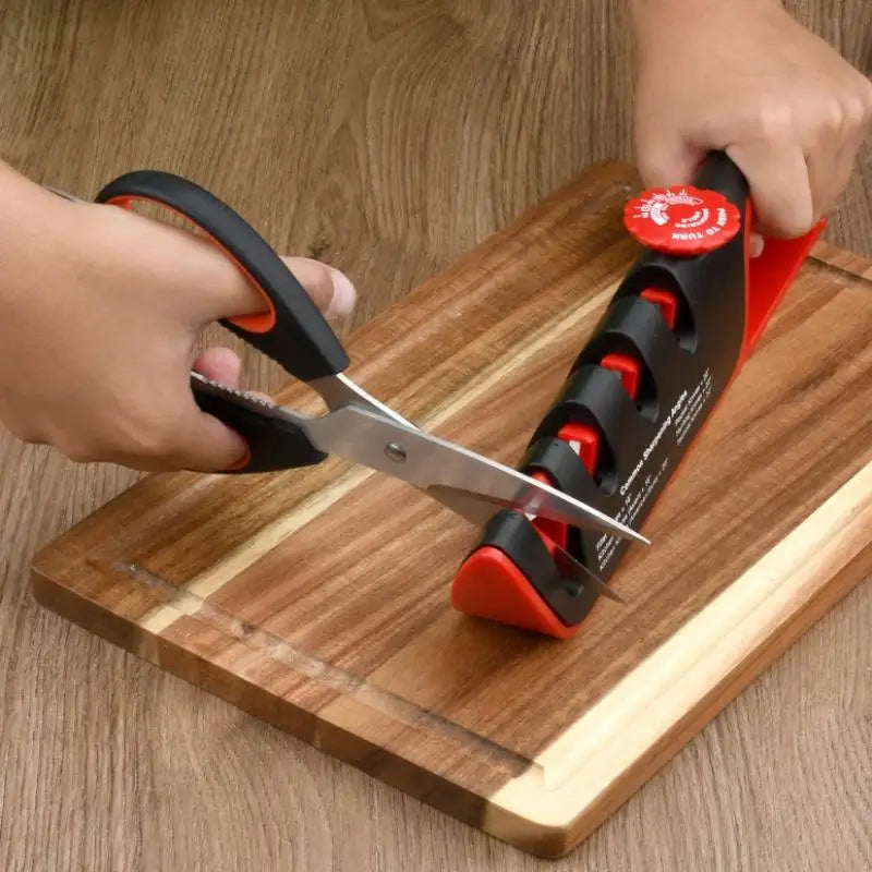 4-in-1 Adjustable Angle Knife & Scissor Sharpener Knife Sharpener Qst