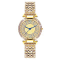 Ladies' Quartz Diamond Roman Numeral Starry Sky Watch Ladies Fashion Watch Qme Gold