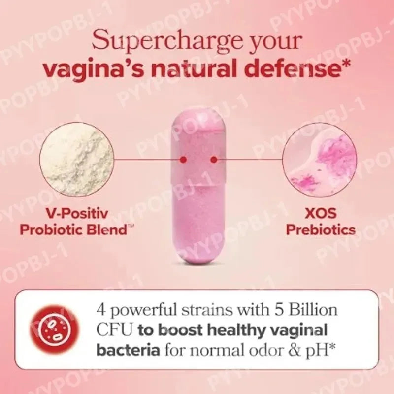 Women's Probiotic Capsules – Lactobacillus & Prebiotic 60ct Probiotic Supplement Qst
