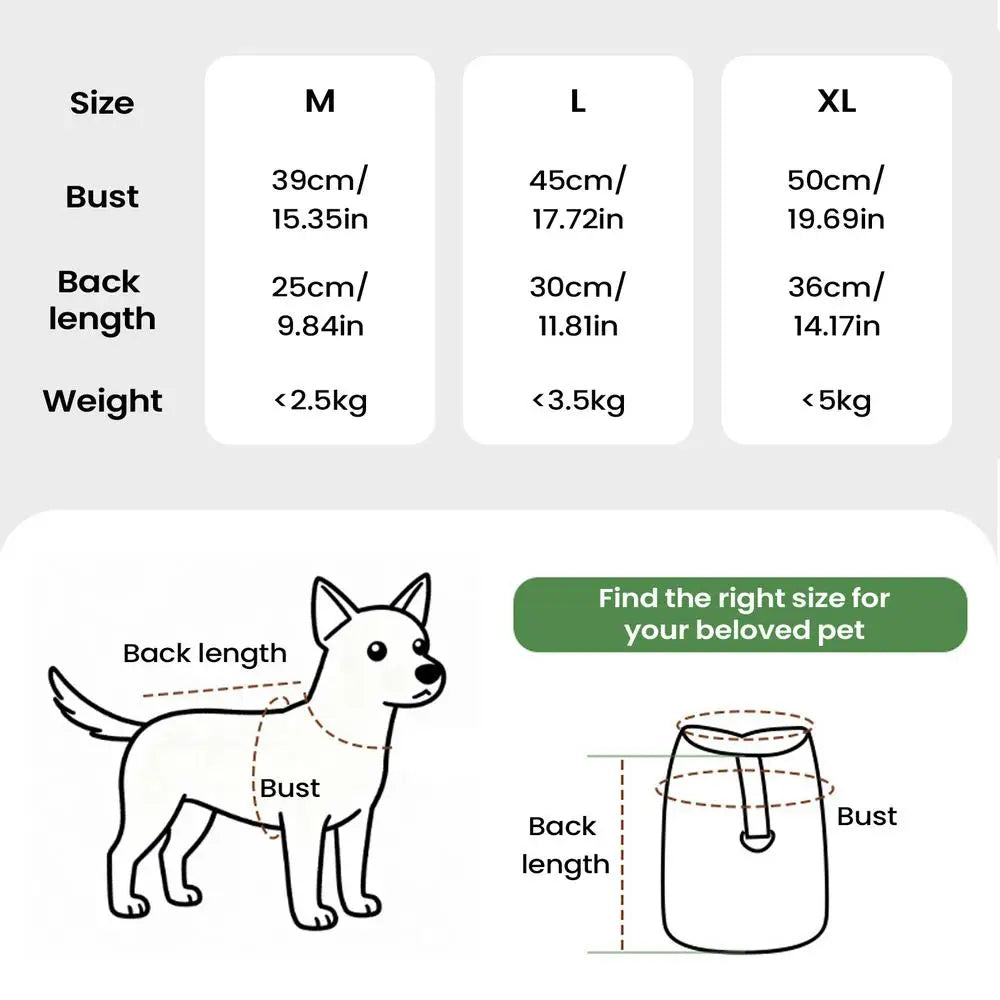 Dog Winter Jacket Thermal Warm Coat for Small & Medium Dogs Dog Winter Jacket Qme Green M