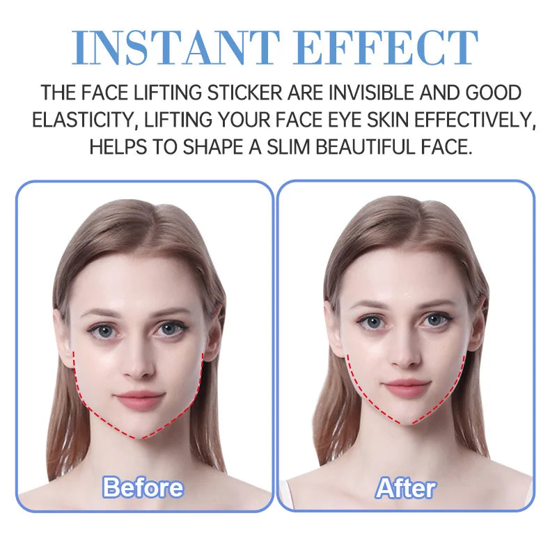 Invisible Face Lift Tape & Facial Slimming Stickers | Qme Face Lift Tape Qme