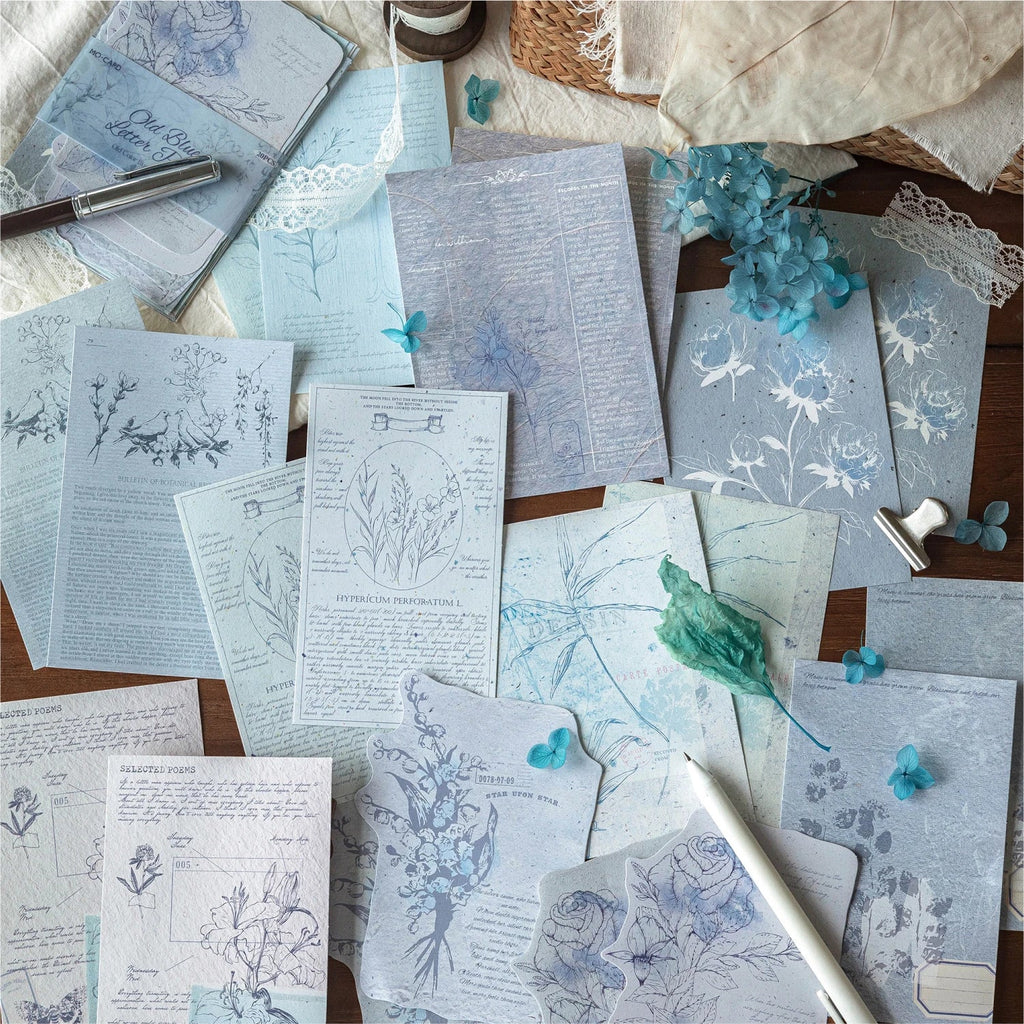 Vintage Aesthetic Scrapbooking Paper – Junk Journal Supplies Pack Scrapbooking Paper Pack Qme H-40 Pcs