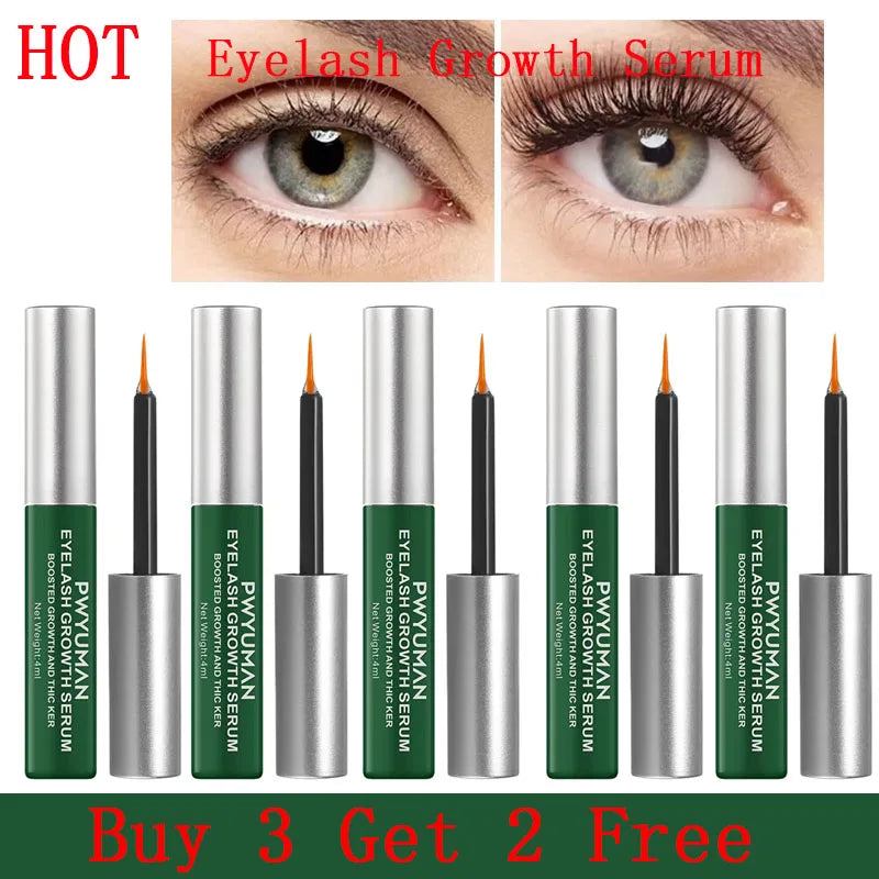 Hoygi Eyelash Growth Serum – Fuller, Longer, Thicker Lashes Eyelash Growth Serum Qst 5pcs