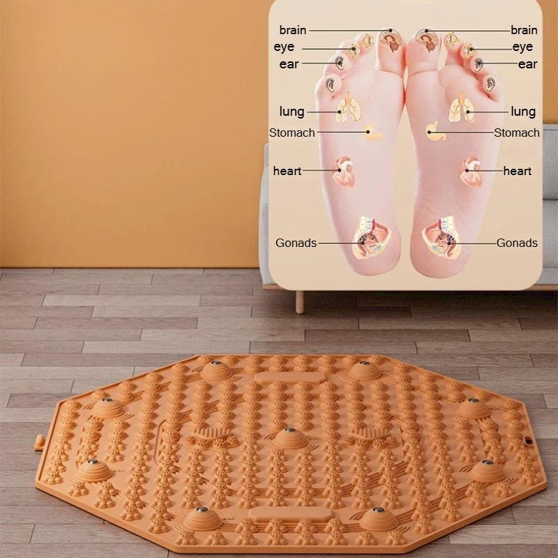Round Acupressure Foot Board – TCM Jogging Massage Mat Acupressure Foot Board Qme