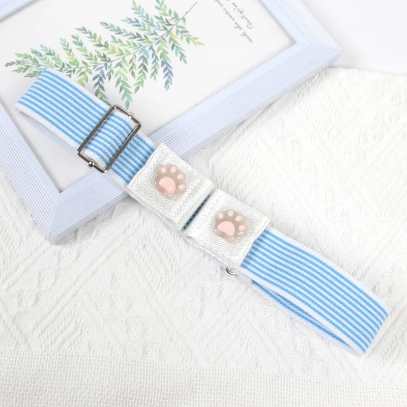 Traceless Invisible Elastic Waist Belt – Buckle-Free Adjustable Elastic Waist Belt Qme SKY BLUE