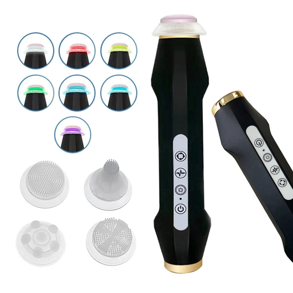 CO2 Oxygen Bubble Facial Pen – Rechargeable LED Skin Device Facial Beauty Device Qst
