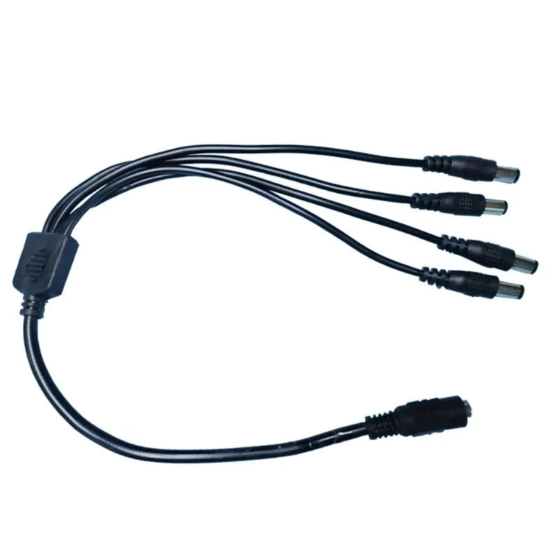 DC Power Y Splitter 5.5mm×2.1mm Female to Dual 2.4mm Male Adapter DC Power Splitter Qme