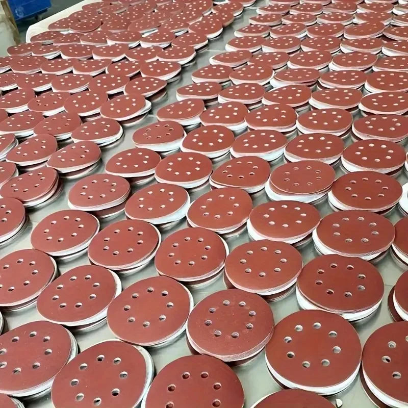 50-Pack 5 Inch 8-Hole Sanding Discs – Aluminium Oxide Hook & Loop Sanding Discs Qme