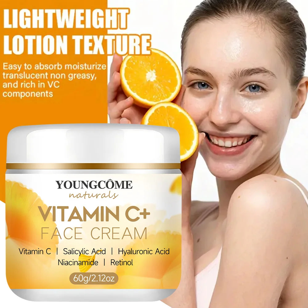 YOUNGCOME Vitamin C Face Cream – Retinol & Hyaluronic Moisturizer Face Moisturizer Cream Qst