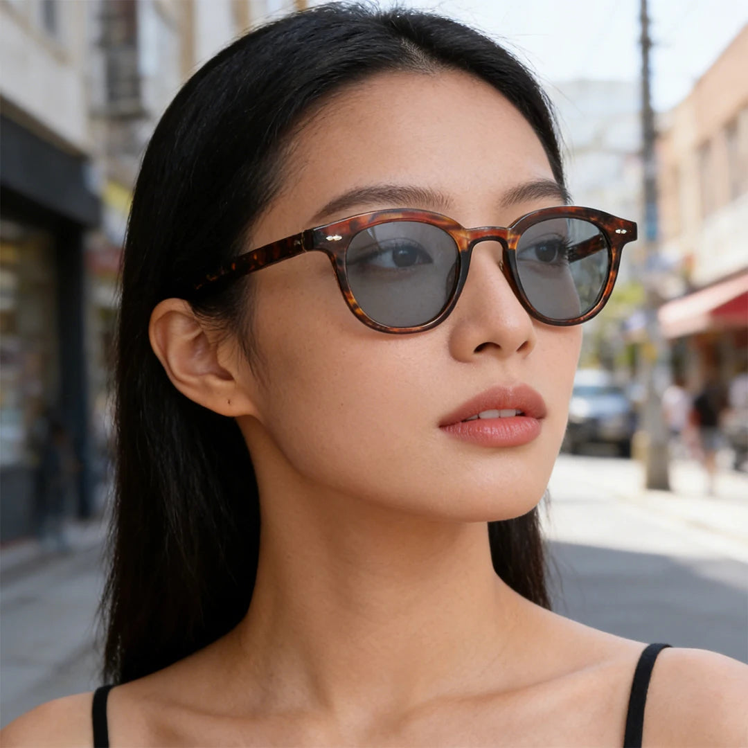 VOPHA S03 Retro Round Sunglasses Women UV400 Vintage Style Round Sunglasses Qst