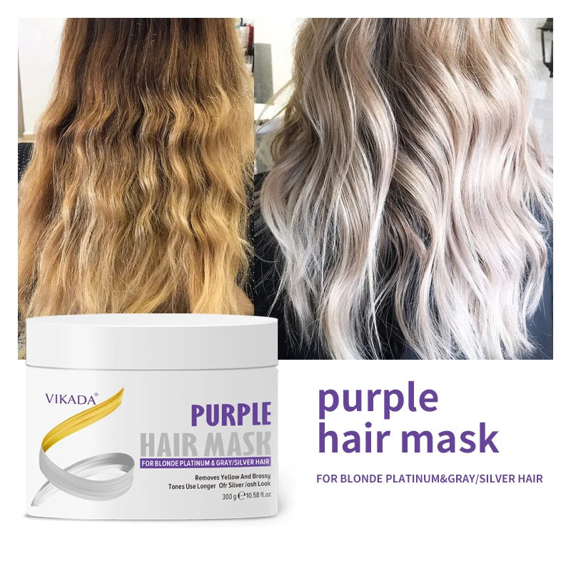 Purple Hair Mask Toning Shampoo – Neutralize Brassiness Purple Hair Mask Qst