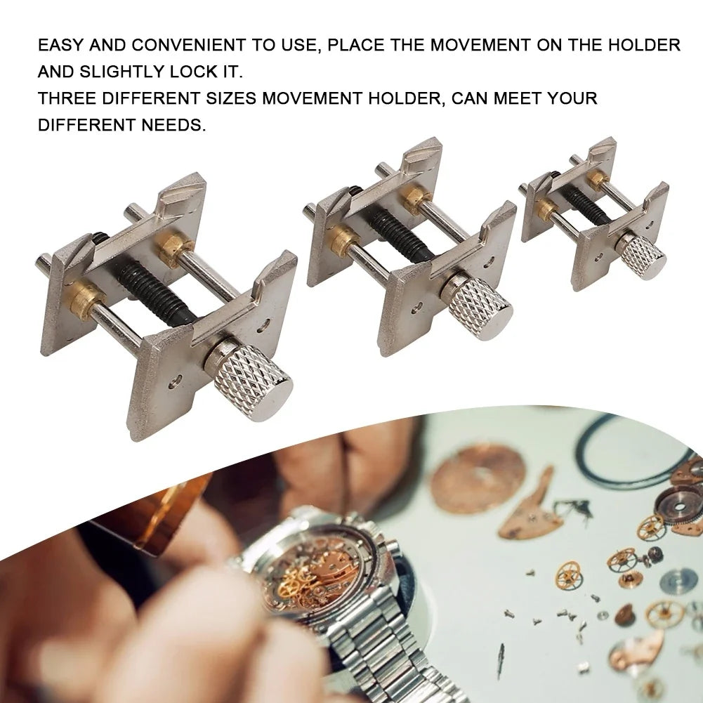 Metal Watch Movement Holder 3-Piece Set – Watchmaker Repair Tool Watchmaker Repair Tool Qme