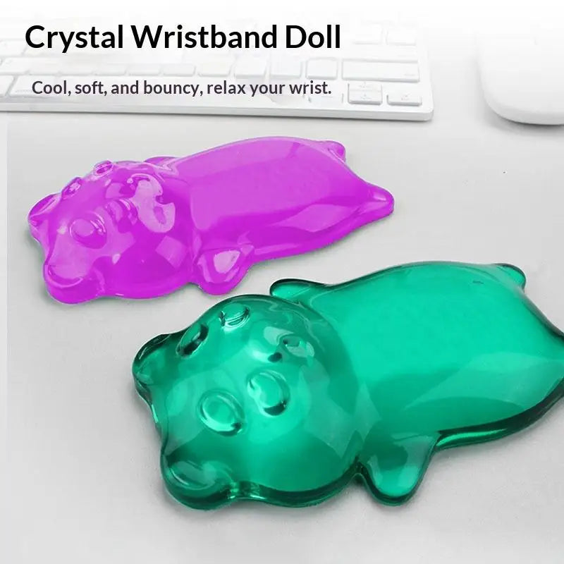 Silicone Gel Mouse Wrist Rest – Cute Bear Ergonomic Design Mouse Wrist Rest Qme