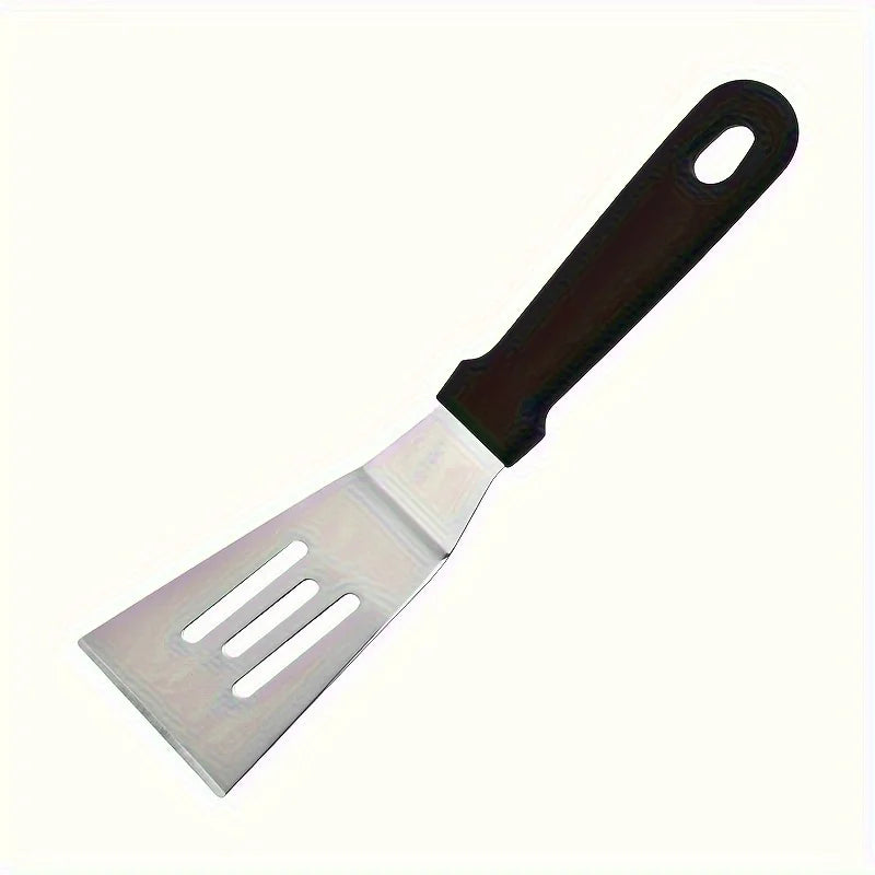 Mini Stainless Steel Spatula for Baking, Cooking & Restaurant Use Baking Spatula Qme Black