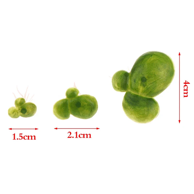 Artificial Floating Duckweed with Roots – 18 Pcs Aquarium Decor Aquarium Decor Plant Qme