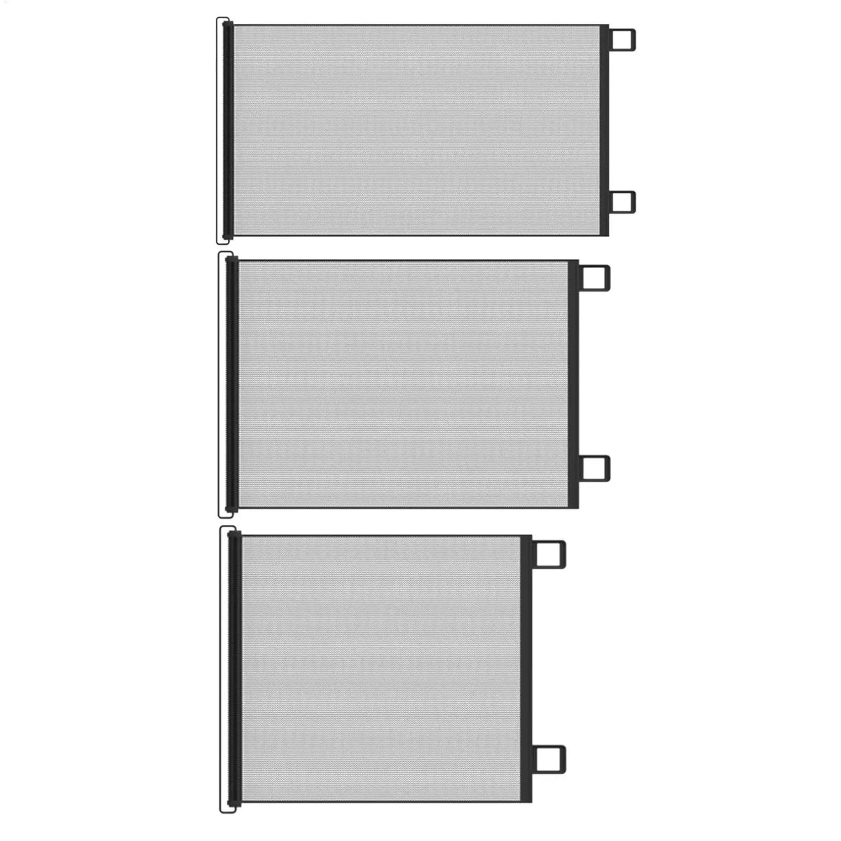 Retractable Pet Gate Mesh – No-Drill Childproof Net Fence Retractable Pet Gate Qme