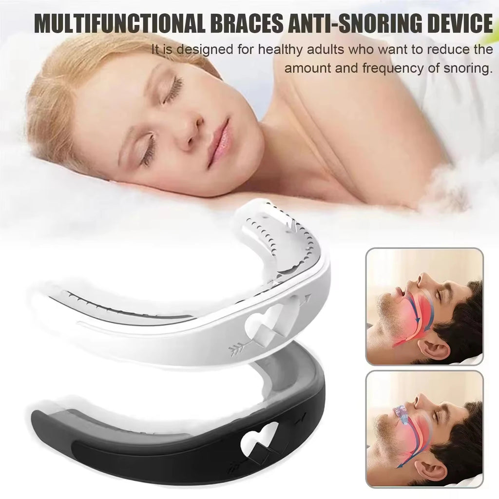 Adjustable Silicone Mouth Guard – Anti-Snoring & Teeth Guard Oral Night Guard Qst